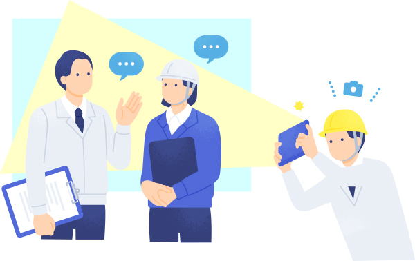 業務の日常が垣間見えるイメージ